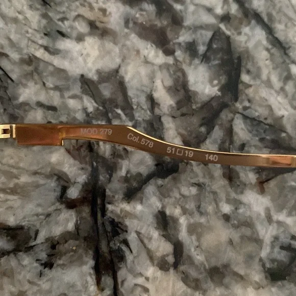 Cazal vintage gold eyeglasses